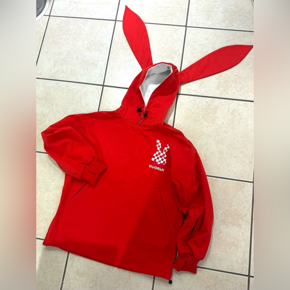 Sooner Fleece Snowboard bunny ears jacket. Size S
